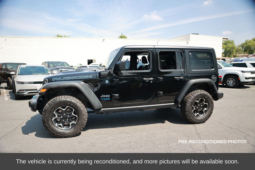 Used 2022 Jeep Wrangler Unlimited Rubicon 4XE with VIN 1C4JJXR68NW218757 for sale in Norco, CA