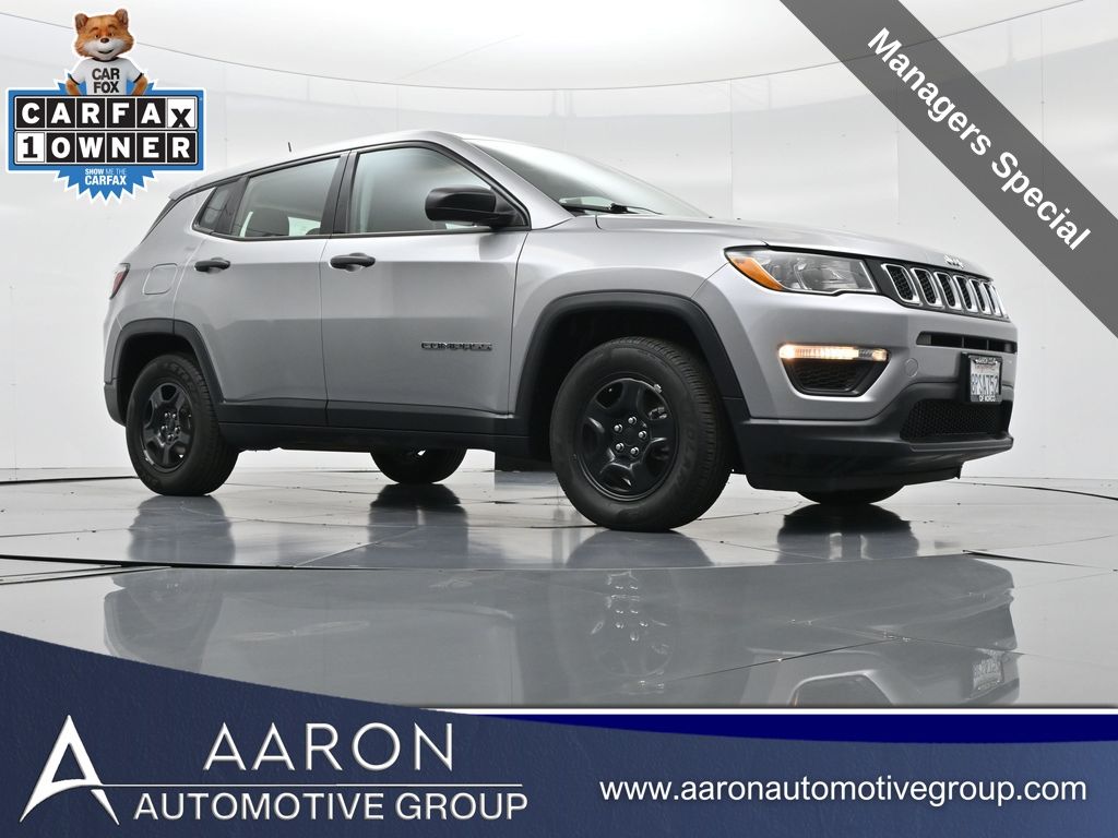 Used 2020 Jeep Compass Sport with VIN 3C4NJCAB5LT118086 for sale in Norco, CA