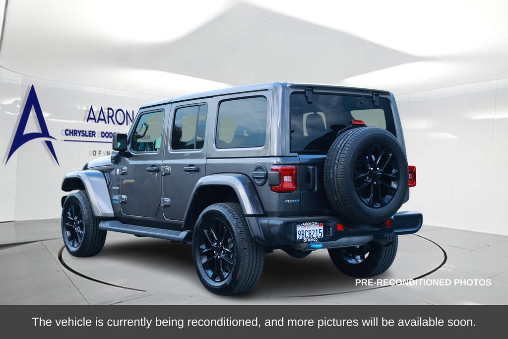 Used 2022 Jeep Wrangler Unlimited Sahara 4XE with VIN 1C4JJXP66NW102931 for sale in Norco, CA