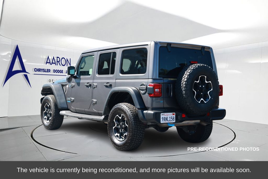 Used 2022 Jeep Wrangler Unlimited Rubicon 4XE with VIN 1C4JJXR6XNW127876 for sale in Norco, CA