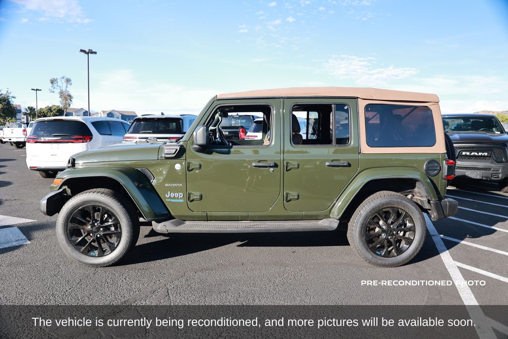 Used 2022 Jeep Wrangler Unlimited Sahara 4XE with VIN 1C4JJXP62NW170692 for sale in Norco, CA