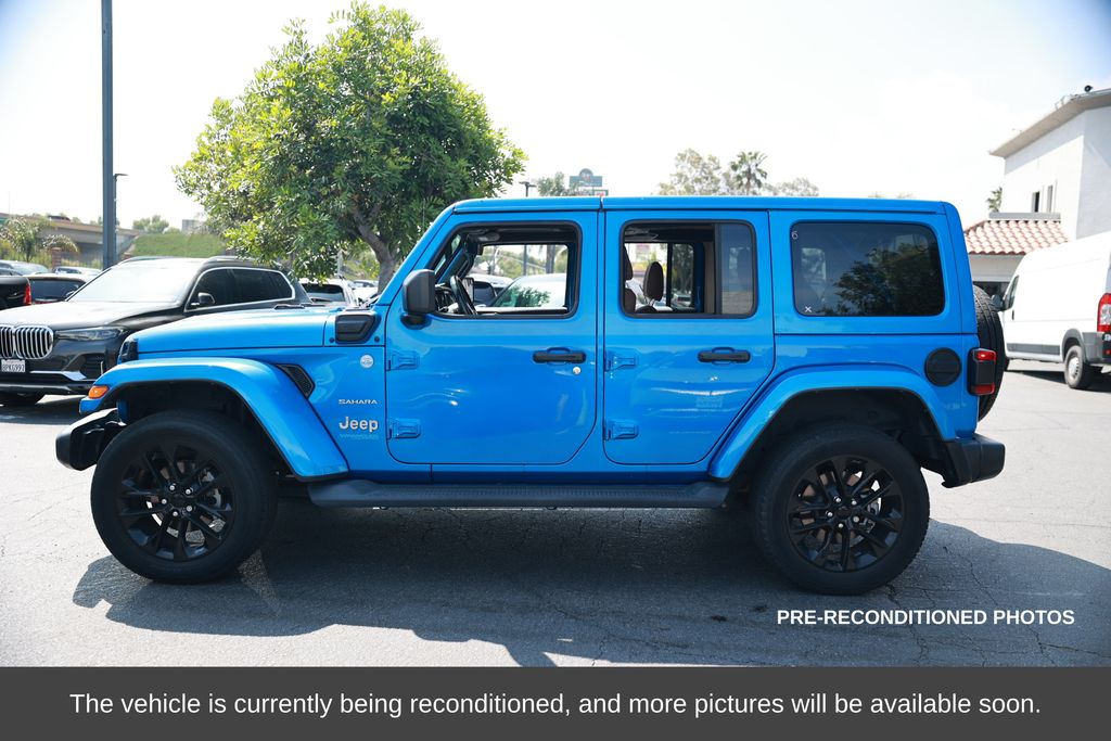 Used 2021 Jeep Wrangler Unlimited Sahara 4XE with VIN 1C4JJXP68MW720296 for sale in Norco, CA