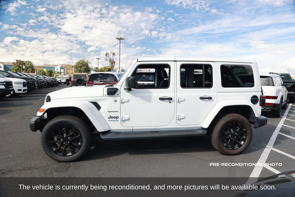 Used 2021 Jeep Wrangler Unlimited Sahara 4XE with VIN 1C4JJXP60MW770383 for sale in Norco, CA