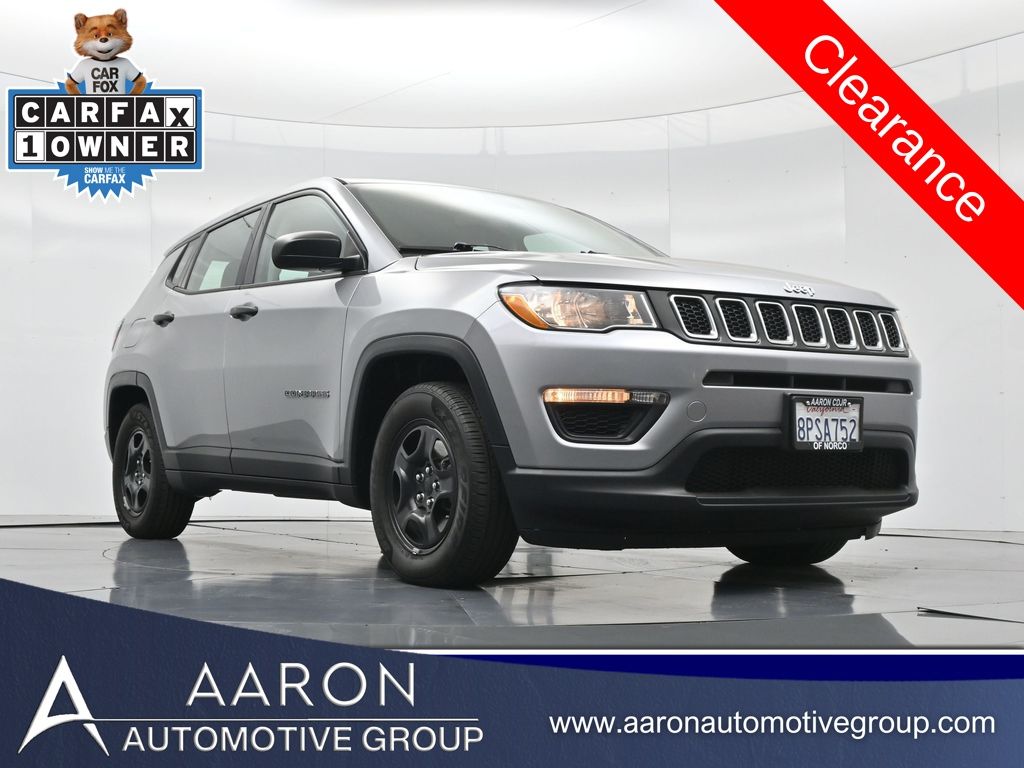 Used 2020 Jeep Compass Sport with VIN 3C4NJCAB5LT118086 for sale in Norco, CA