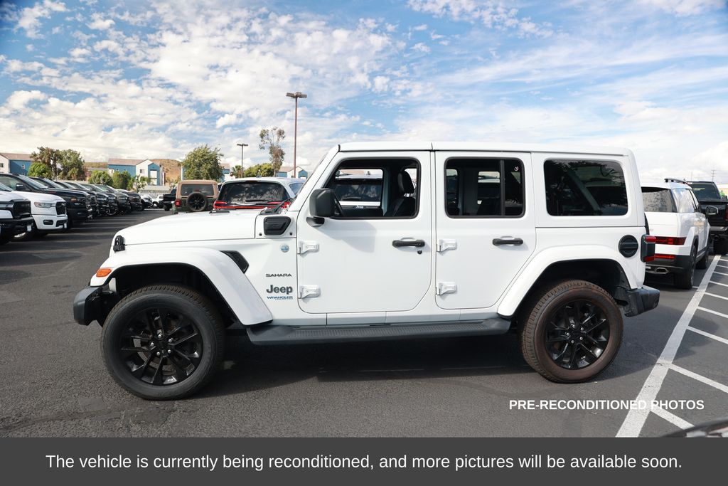 Used 2021 Jeep Wrangler Unlimited Sahara 4XE with VIN 1C4JJXP60MW770383 for sale in Norco, CA