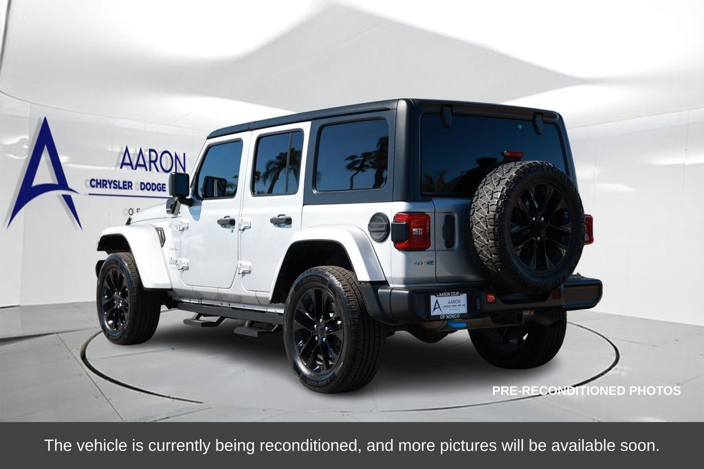 Used 2022 Jeep Wrangler Unlimited Sahara 4XE with VIN 1C4JJXP67NW206263 for sale in Norco, CA