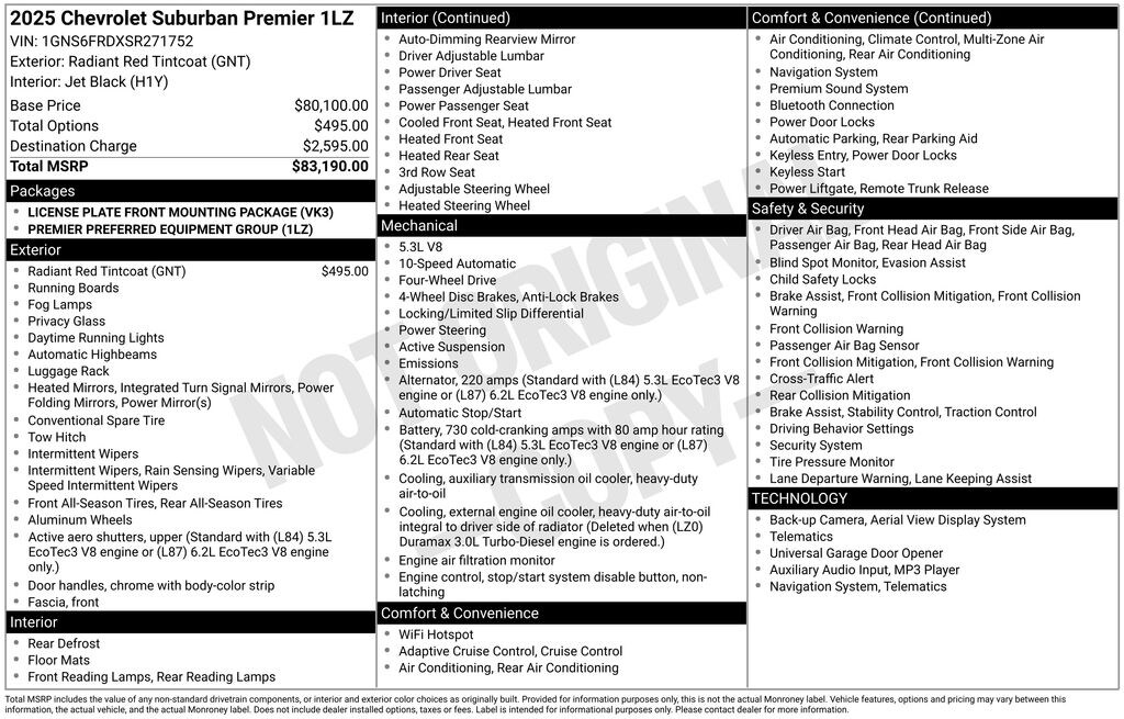 Used 2025 Chevrolet Suburban Premier SUV