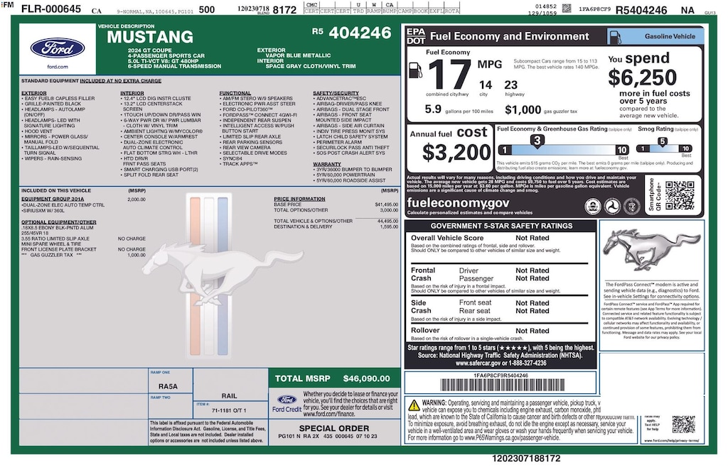 Used 2024 Ford Mustang GT Coupe
