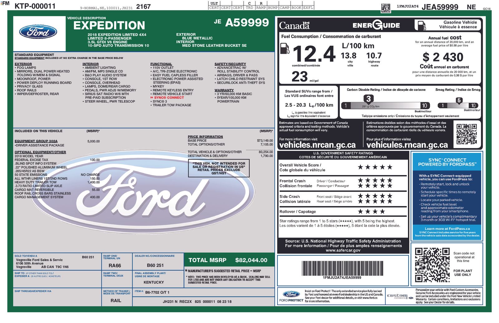 2018 Ford Expedition Limited photo 3