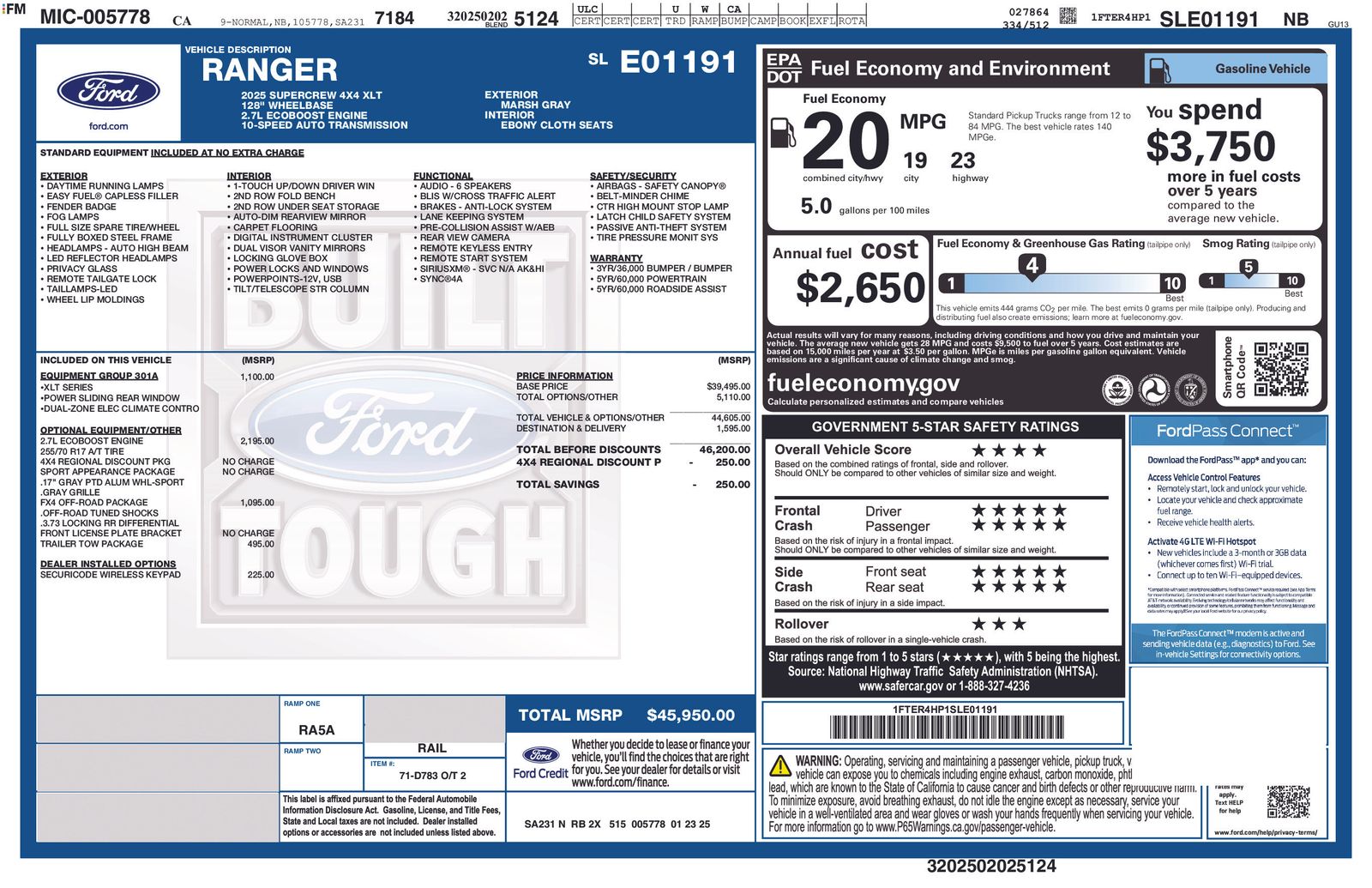 2025 Ford Ranger XLT photo 3