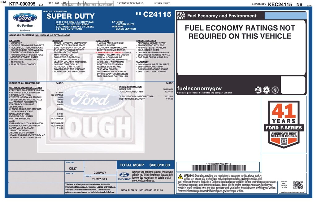 Used 2019 Ford F-350SD Lariat Truck