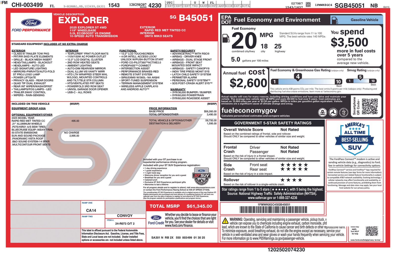 2025 Ford Explorer ST photo 3