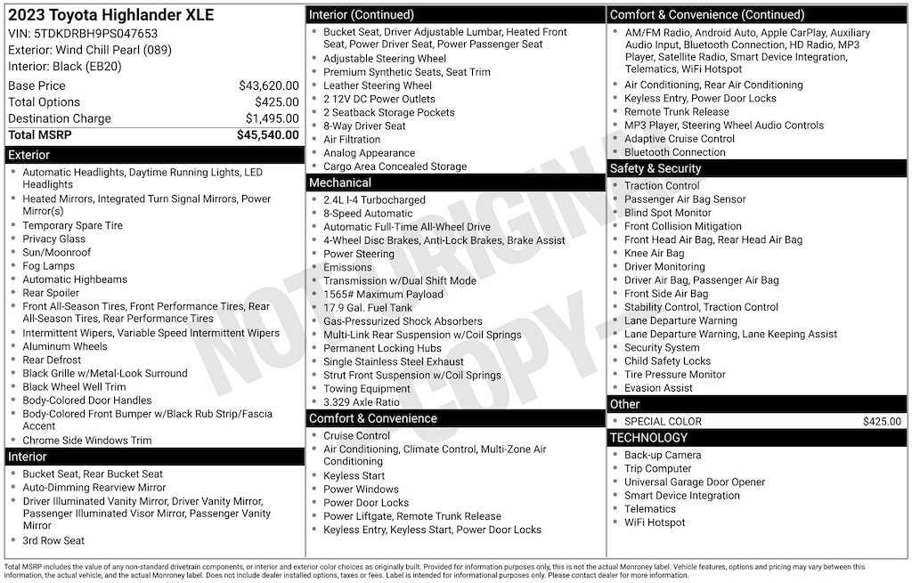 Used 2023 Toyota Highlander XLE SUV