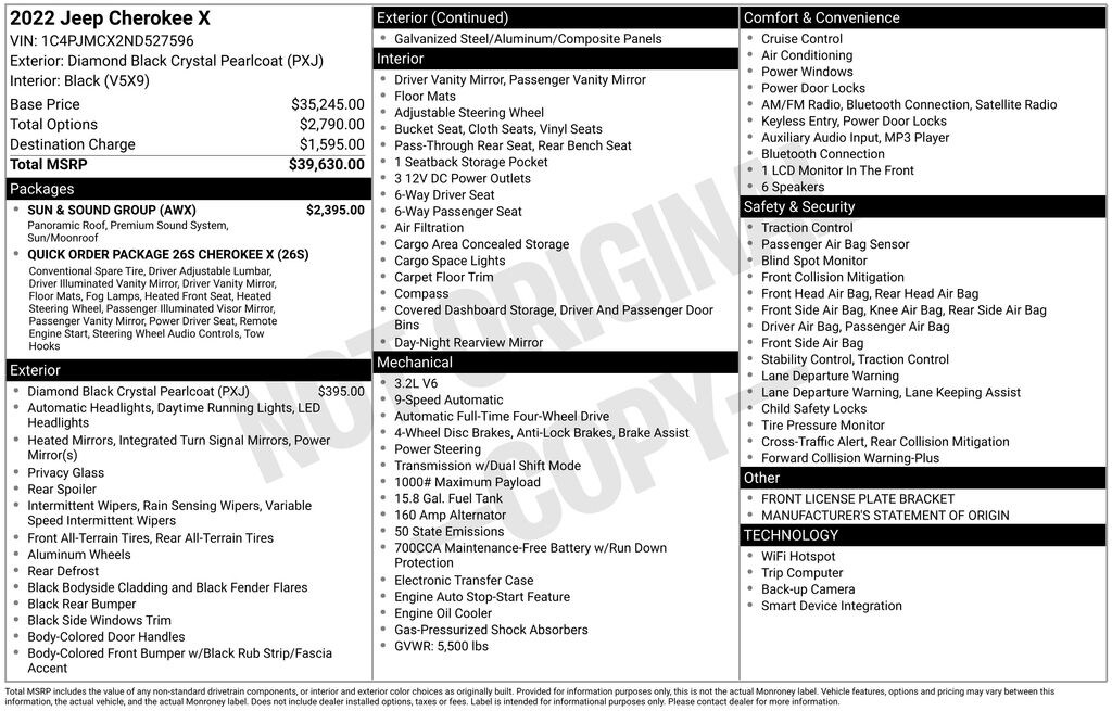 Used 2022 Jeep Cherokee X SUV