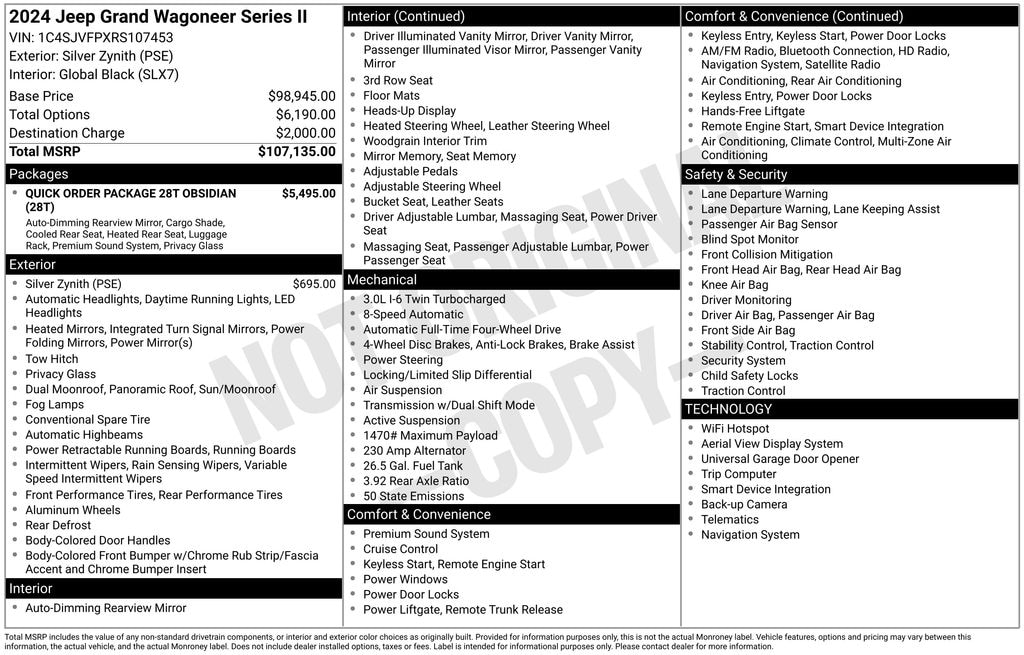 Used 2024 Jeep Grand Wagoneer Series II SUV