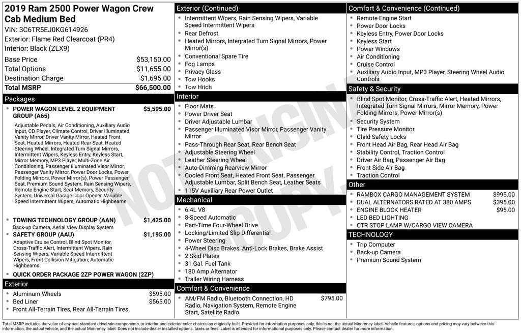 Used 2019 Ram 2500 Power Wagon Truck