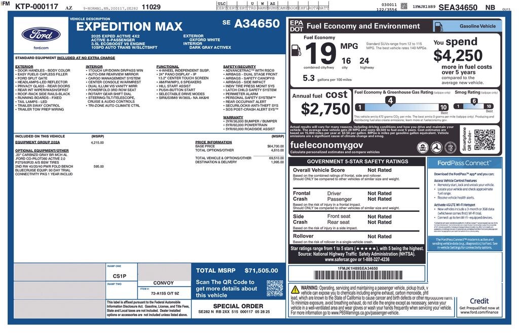 Used 2025 Ford Expedition Max Active SUV
