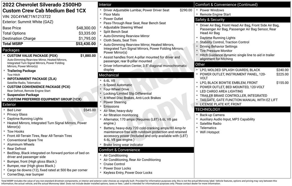 Used 2022 Chevrolet Silverado 2500HD Custom Truck