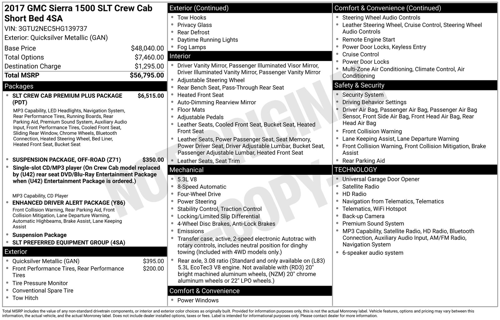 2017 GMC Sierra 1500 SLT photo 5