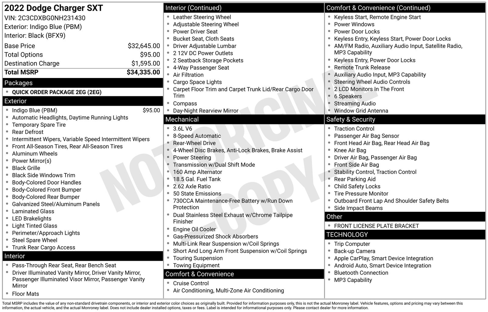 2022 Dodge Charger SXT photo 5