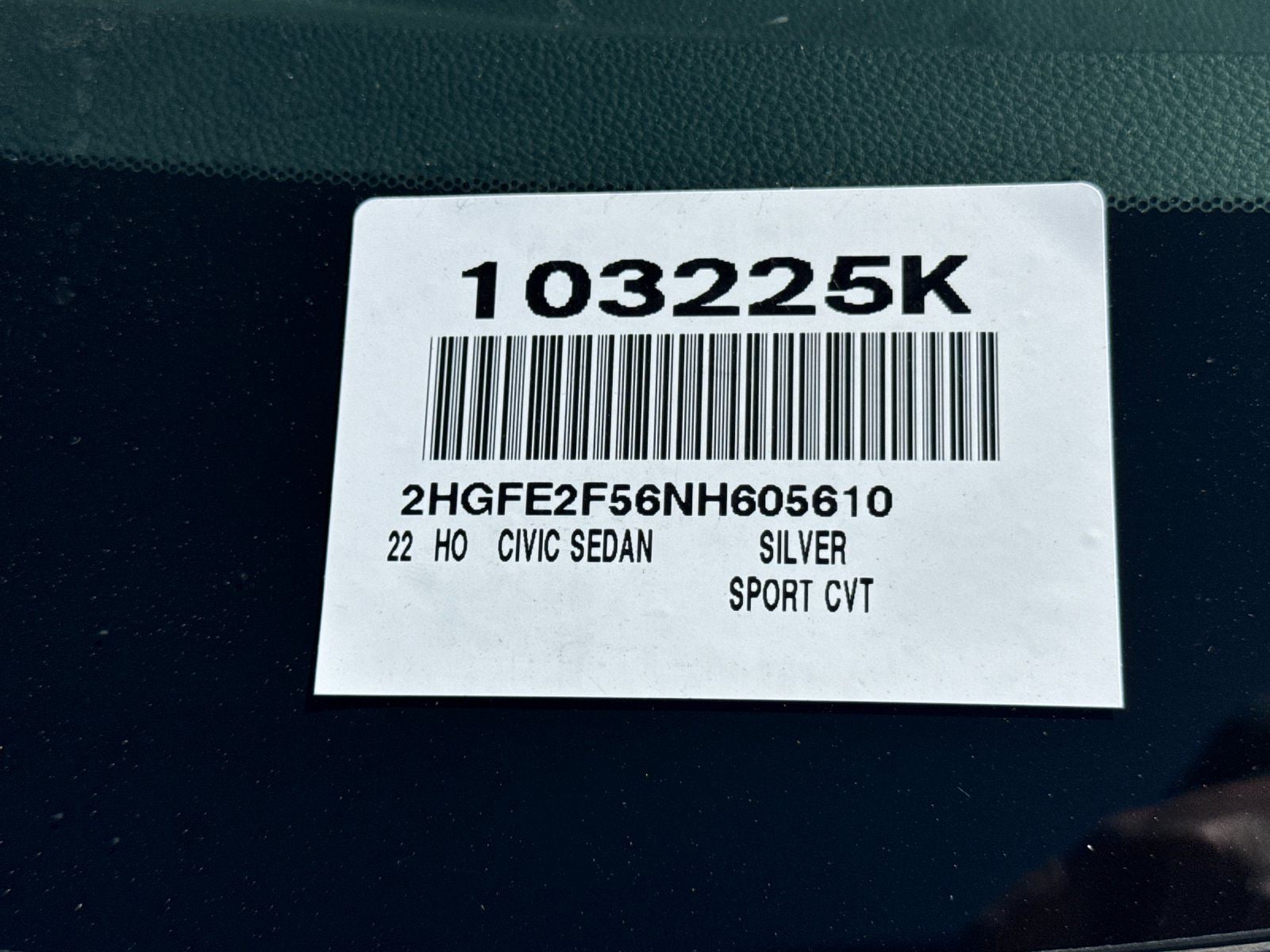 2022 Honda Civic Sport photo 2