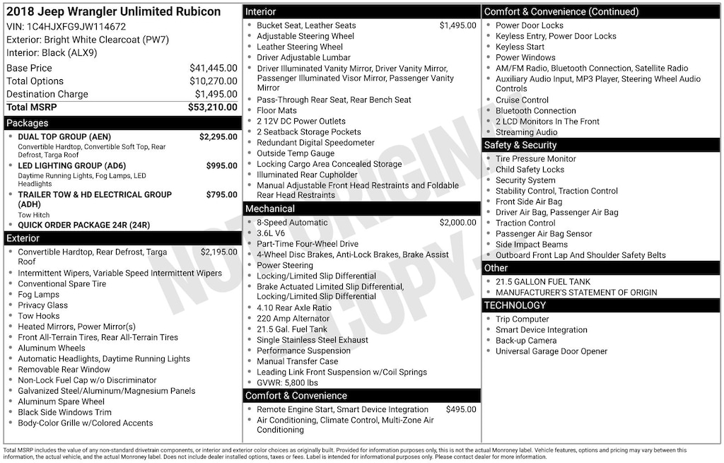 Used 2018 Jeep Wrangler Unlimited Rubicon SUV