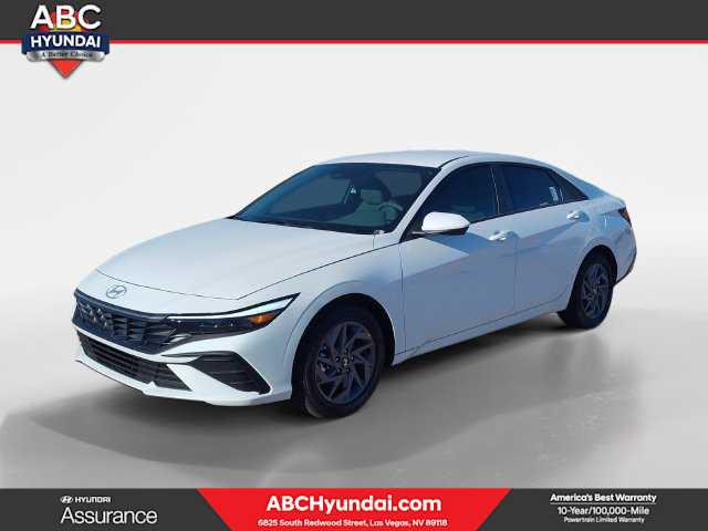 2026 Hyundai Elantra Hybrid Blue Sedan