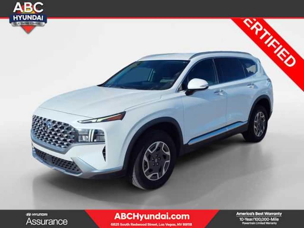 Certified 2022 Hyundai Santa Fe Hybrid Blue SUV