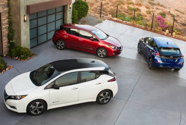 2018 Nissan LEAF models
