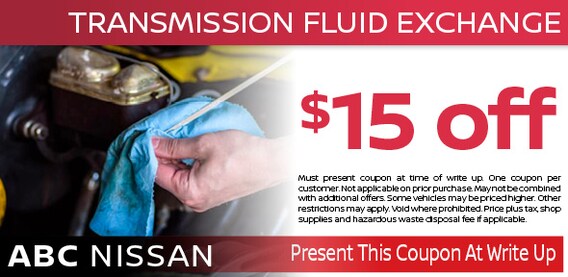 Transmission Flush Abc Nissan Service Coupon Phoenix Az