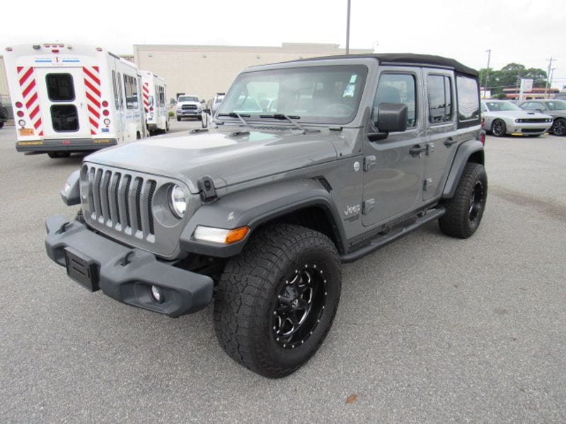 Certified 2020 Jeep Wrangler Unlimited Sport S with VIN 1C4HJXDNXLW316800 for sale in Lincolnton, NC
