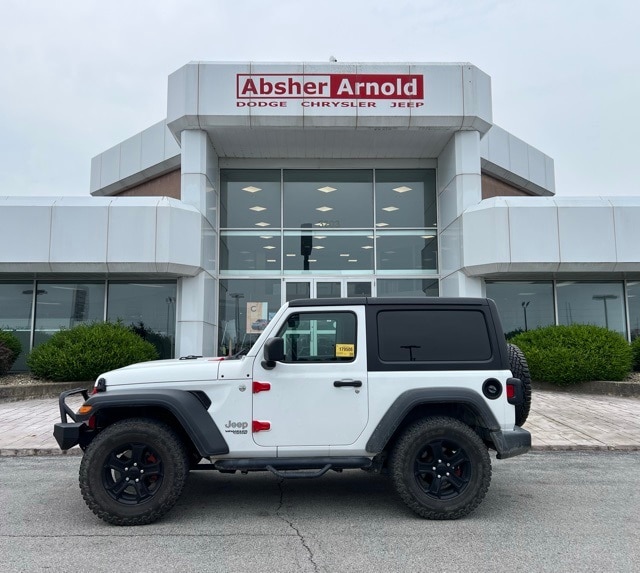 Certified 2019 Jeep Wrangler Sport S with VIN 1C4GJXAGXKW614084 for sale in Marion, IL