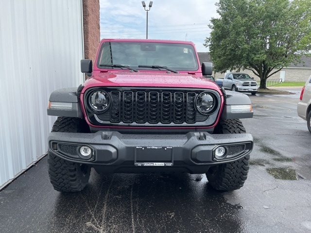 Certified 2024 Jeep Wrangler 2-Door Willys with VIN 1C4PJXAG6RW311510 for sale in Marion, IL