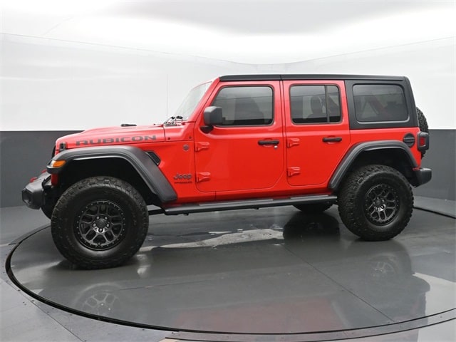 Used 2022 Jeep Wrangler Unlimited Rubicon with VIN 1C4JJXFG5NW105703 for sale in Tipton, IN
