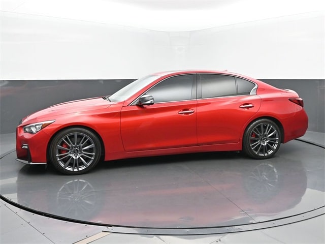 Used 2021 INFINITI Q50 RED SPORT with VIN JN1FV7DP3MM850346 for sale in Tipton, IN