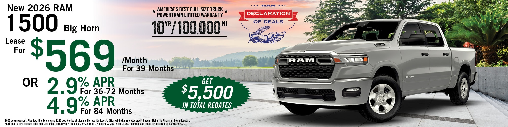 2026 Ram 1500 Offer | Academy CDJR