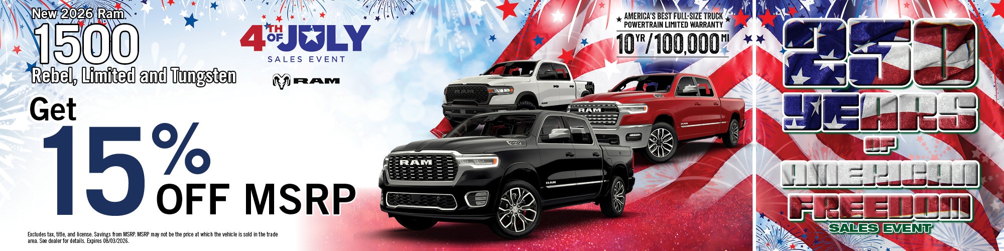 2026 Ram 1500 Rebel, Limited, and Tungsten | Academy CDJR
