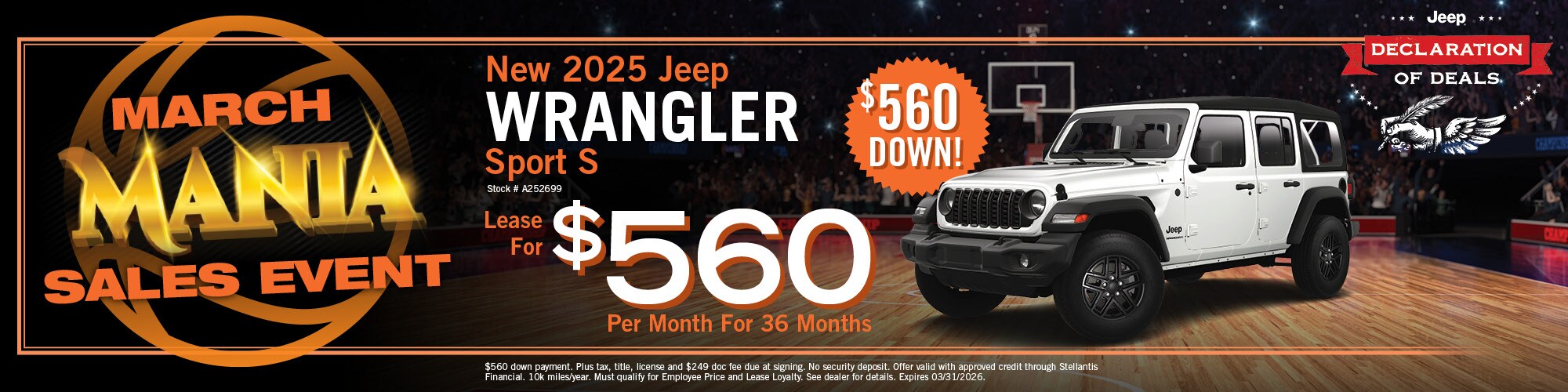 2026 Jeep Wrangler Offer | Academy CDJR