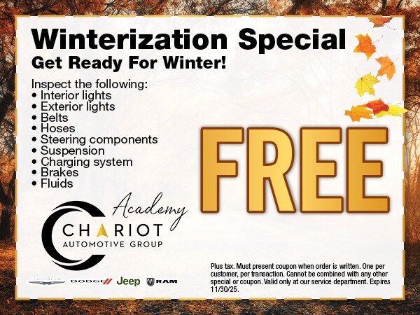 Winterization Special