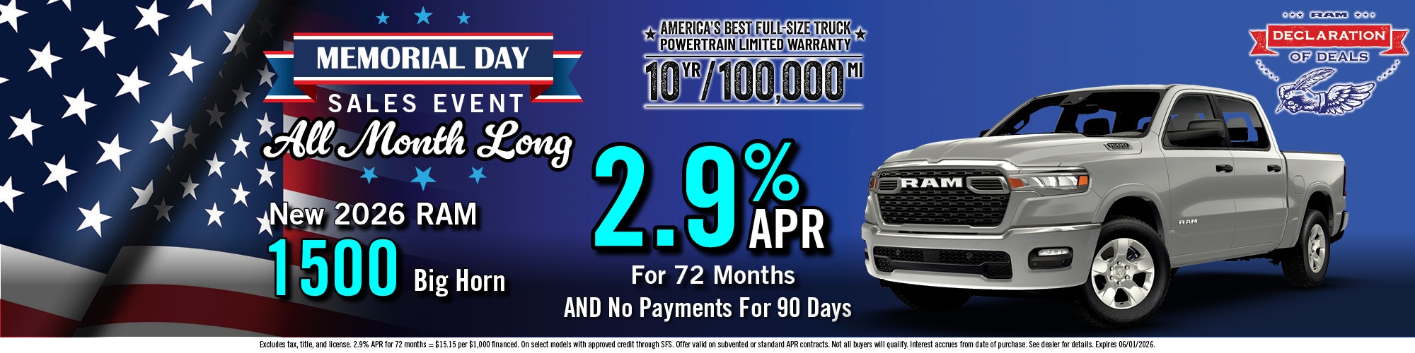 2026 Ram 1500 Offer | Academy CDJR