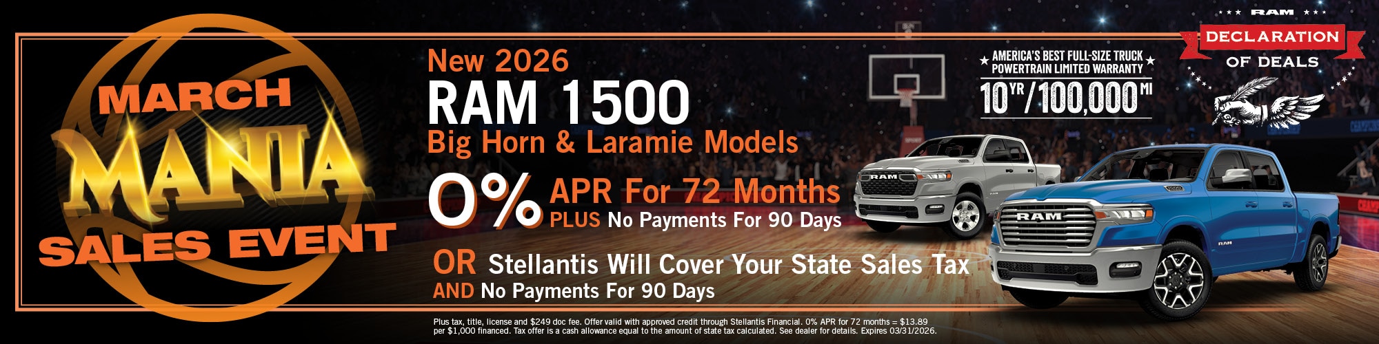 2026 Ram 1500 Offer | Academy CDJR