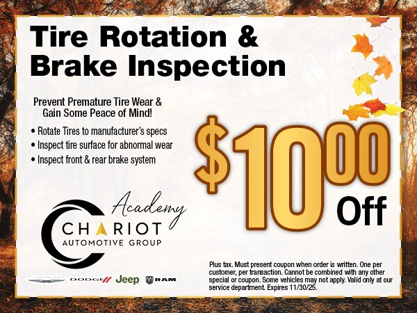 Tire Rotation & Brake Inspection