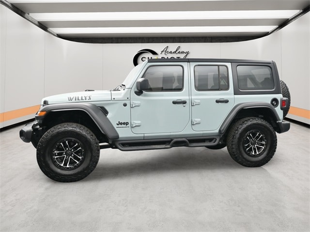 Used 2024 Jeep Wrangler 4-Door Willys with VIN 1C4RJXDG5RW236786 for sale in Tipton, IN