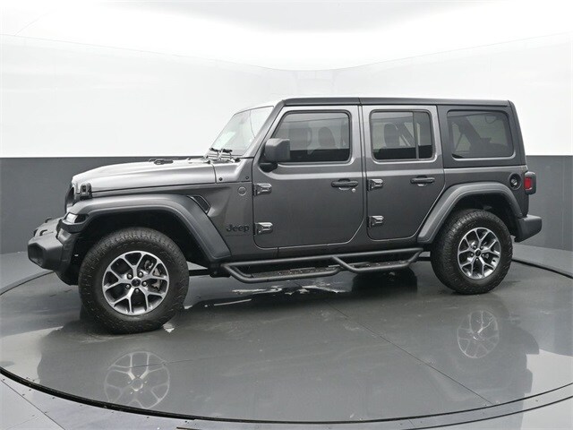 Used 2024 Jeep Wrangler 4-Door Sport S with VIN 1C4PJXDN5RW107663 for sale in Tipton, IN