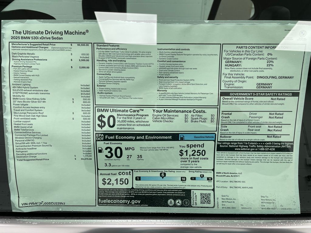 2025 BMW 5 Series 530i - Photo 35