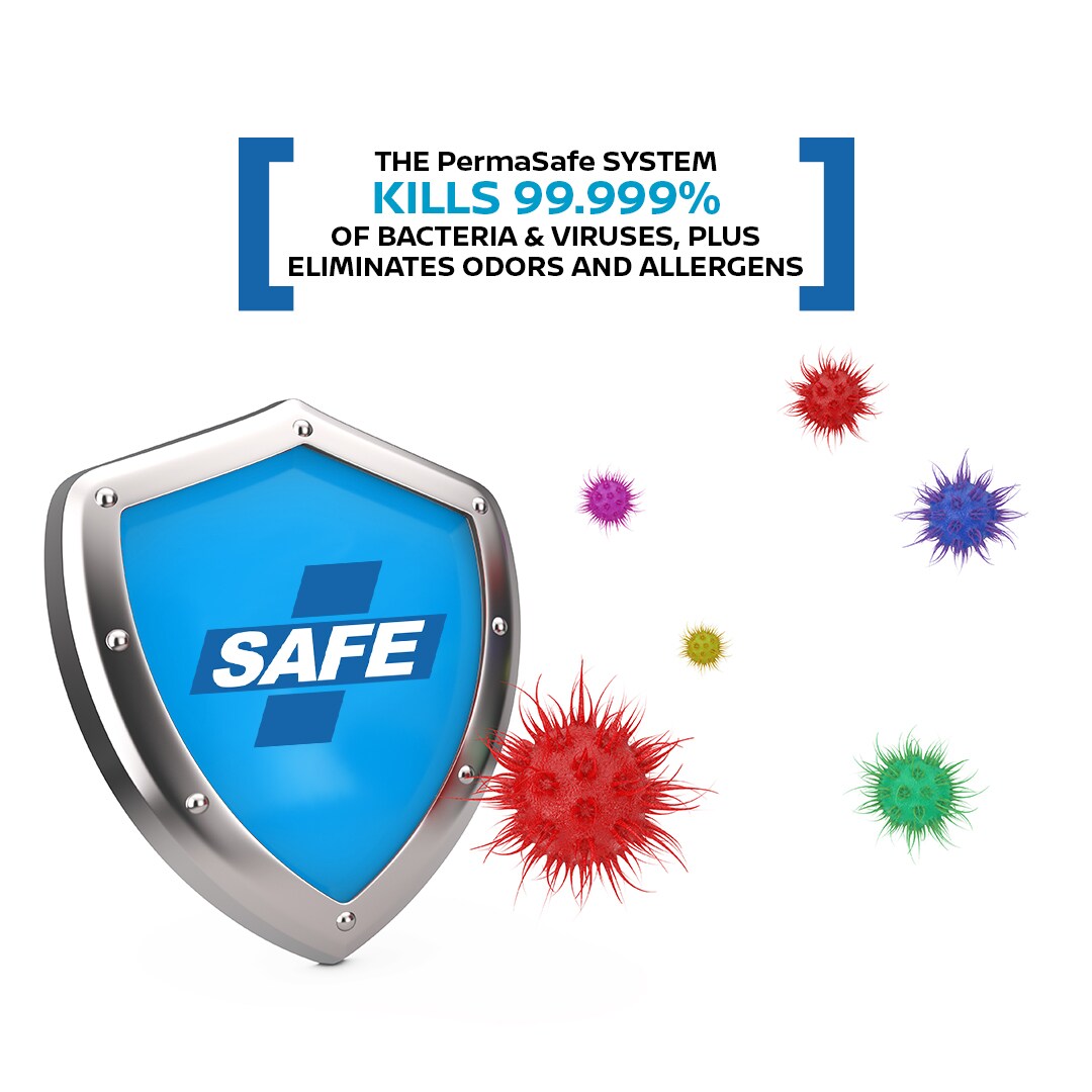 Permasafe Kills 99.999% of bacteria and viruses