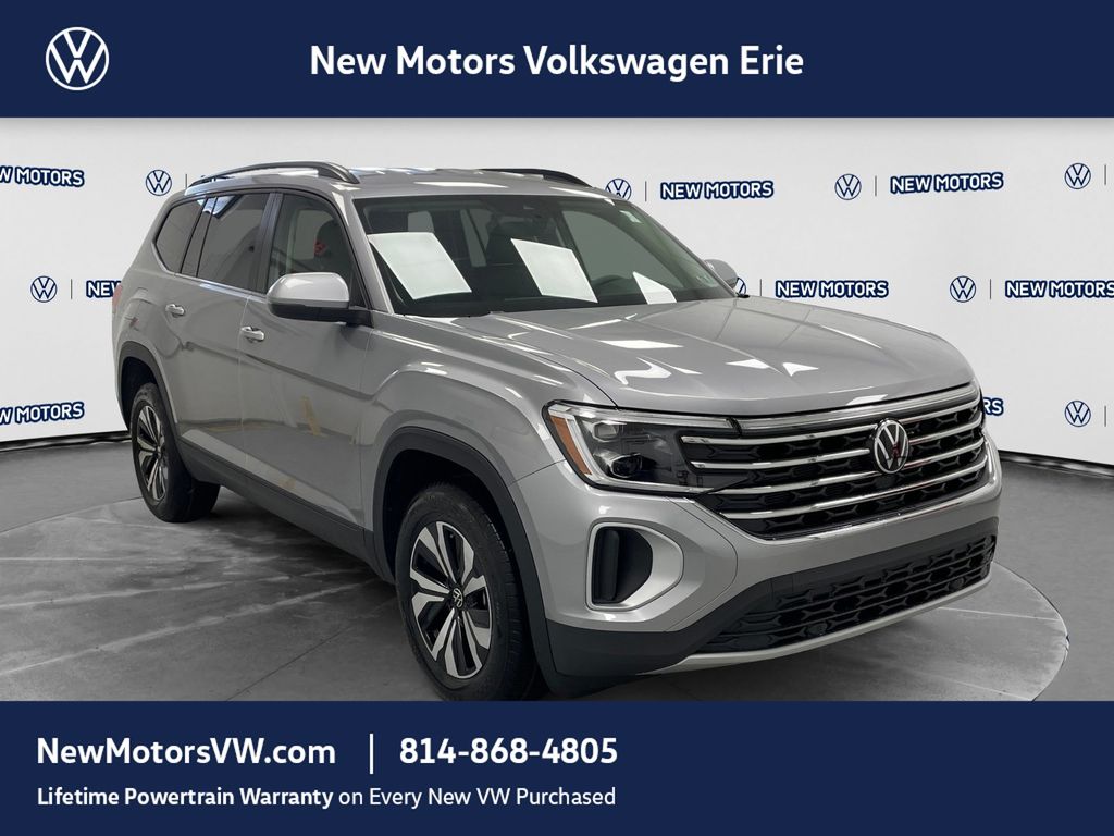 2026 Volkswagen Atlas SE Silver Mist at New Motors