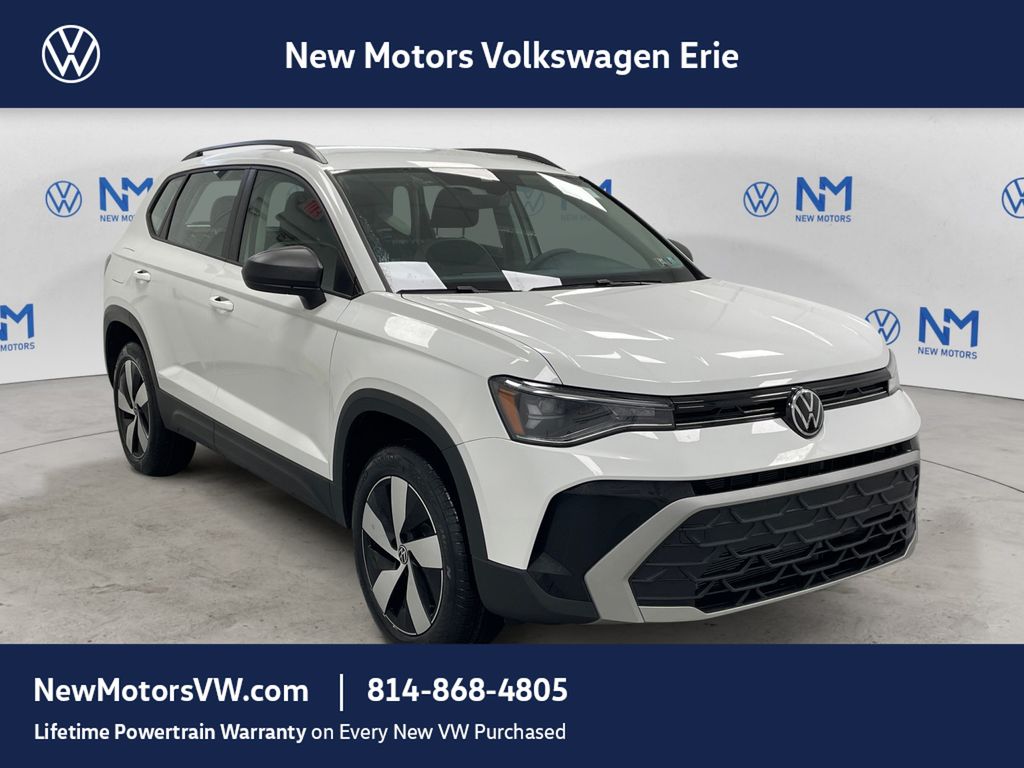 2026 Volkswagen Taos 1.5T S Pure White at New Motors