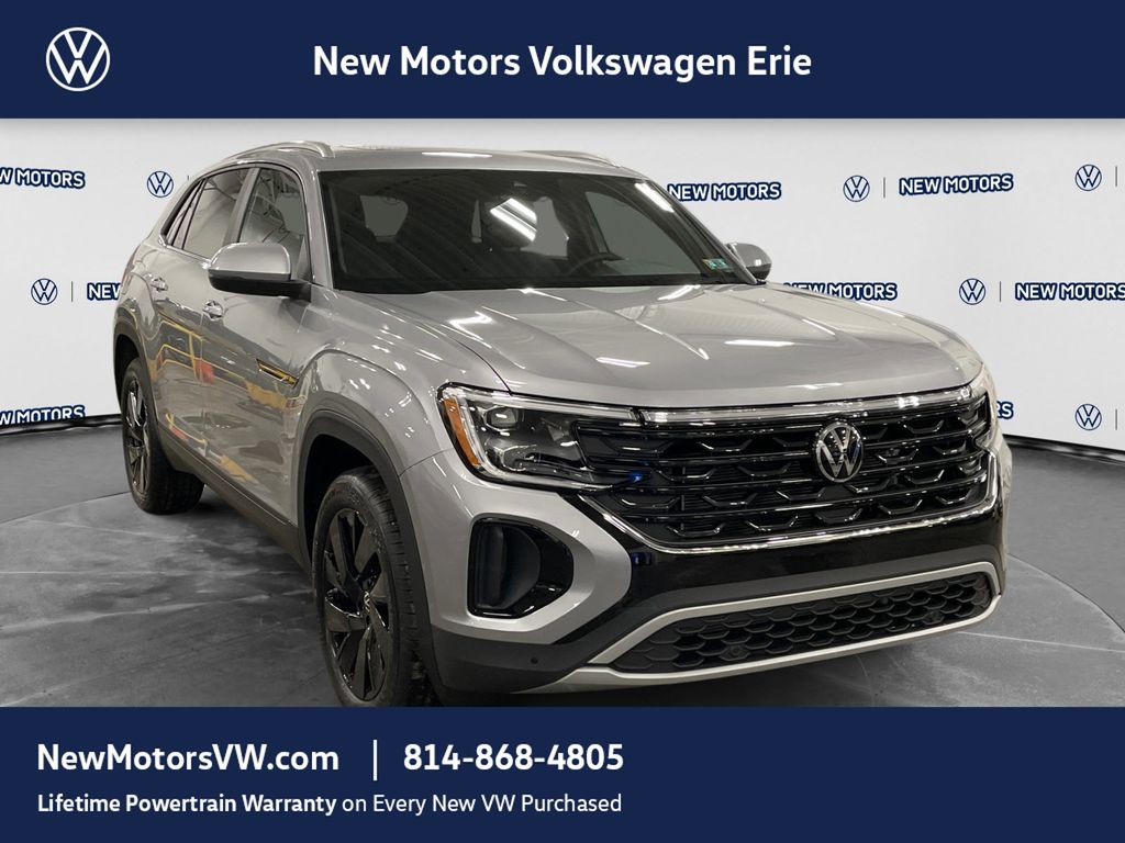 2026 Volkswagen Atlas Cross Sport SE w/Technology Silver Mist at New Motors