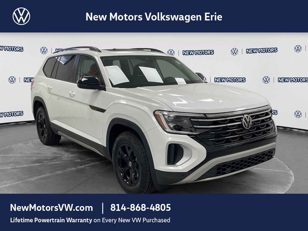 2026 Volkswagen Atlas Peak Edition Opal White Pearl at New Motors